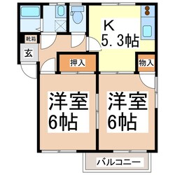 ベルメゾン昭和Ｎ棟の物件間取画像